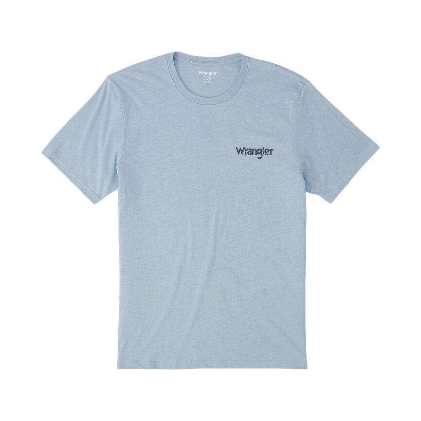 Graphic Short Sleeve T-Shirt - Regular Fit - Ashley Blue Heather