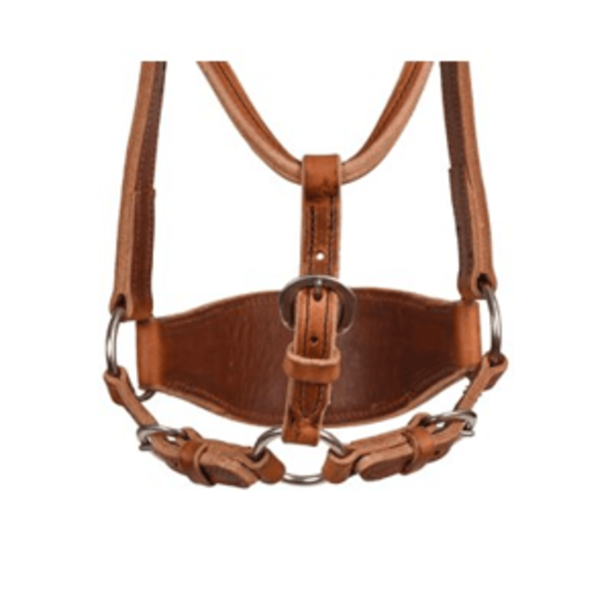 LEATHER RANCH HALTER - HORSE SIZE