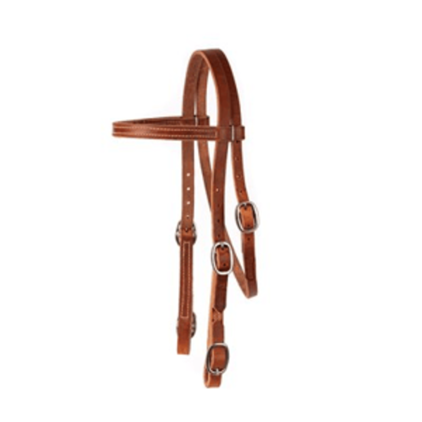 1" Wide Headstall with Buckle Ends