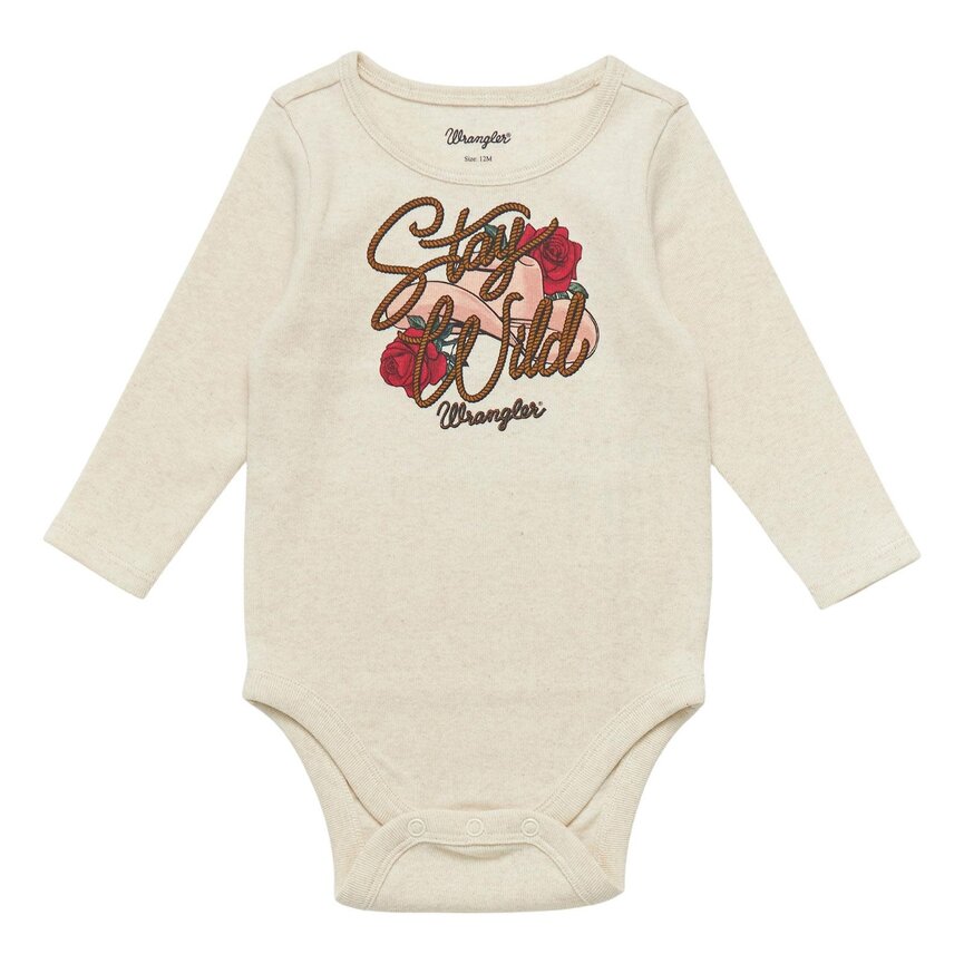 Baby "Stay Wild" Bodysuit - White