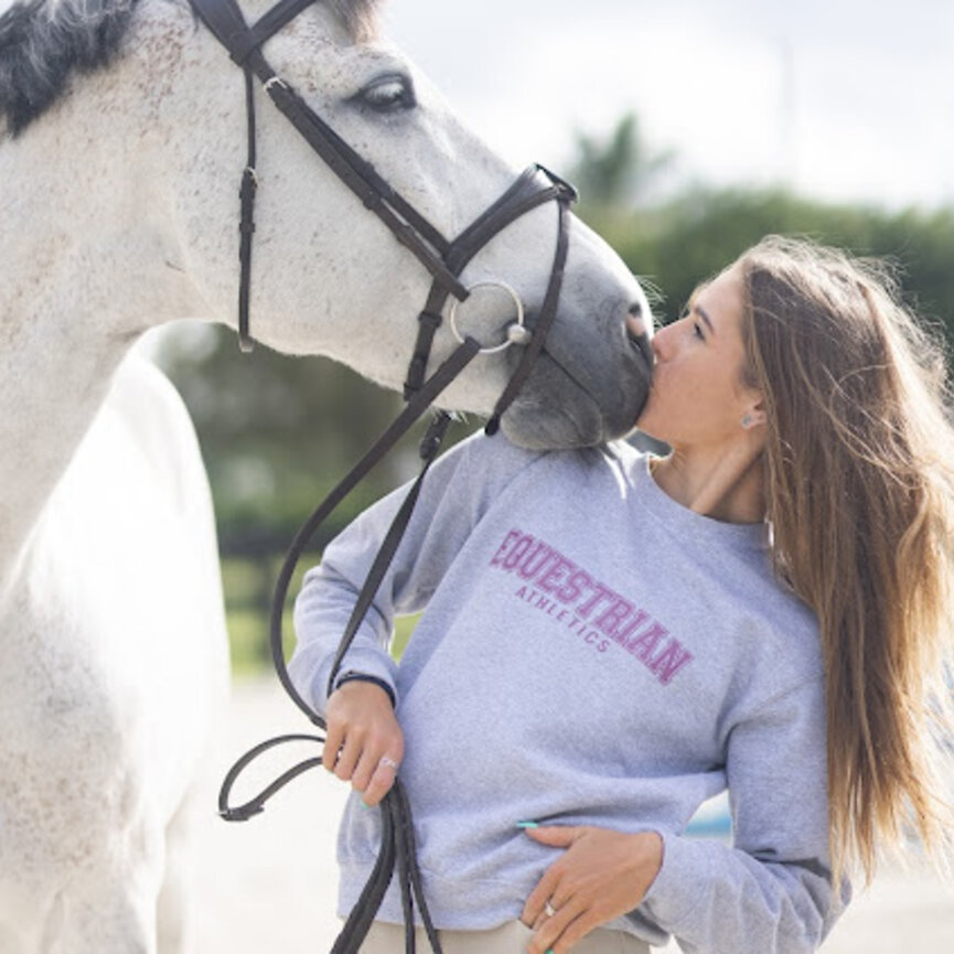 EQUESTRIAN ATHLETICS PRINTED PULLOVER