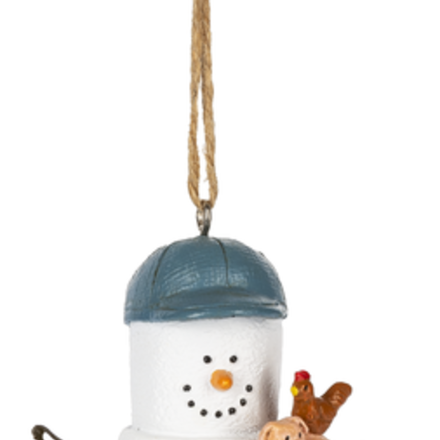 S'mores Farmer Ornament
