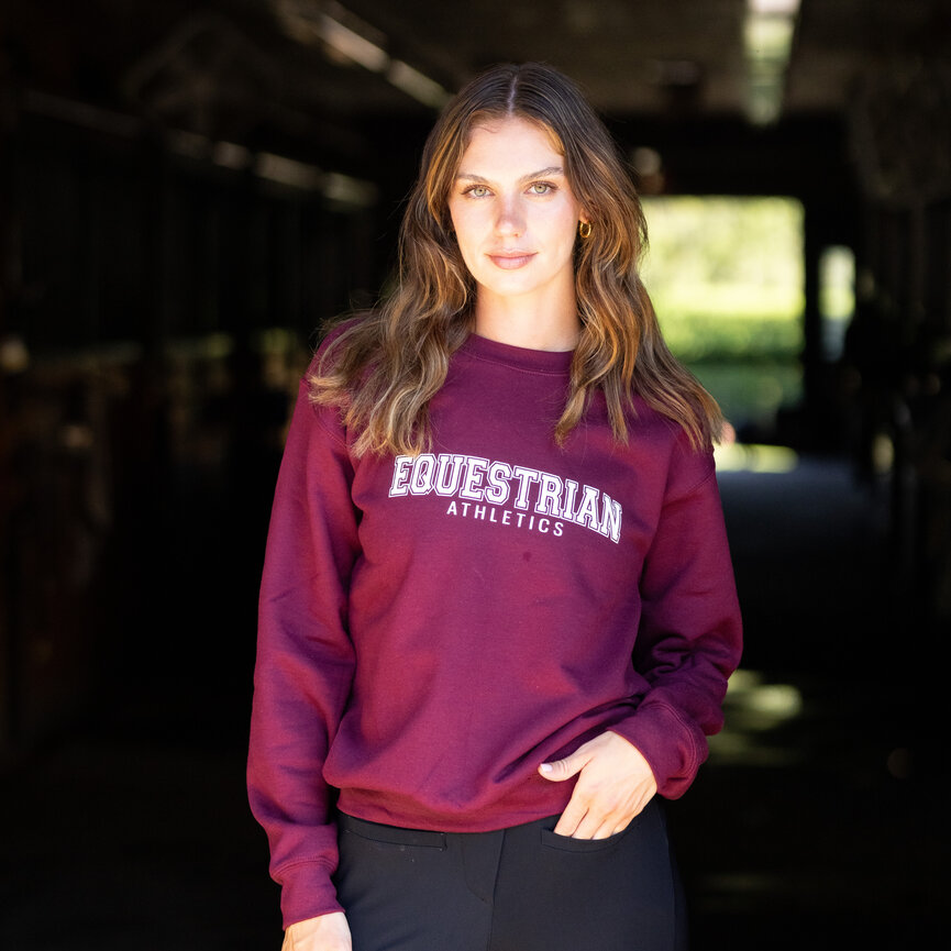 EQUESTRIAN ATHLETICS PRINTED PULLOVER