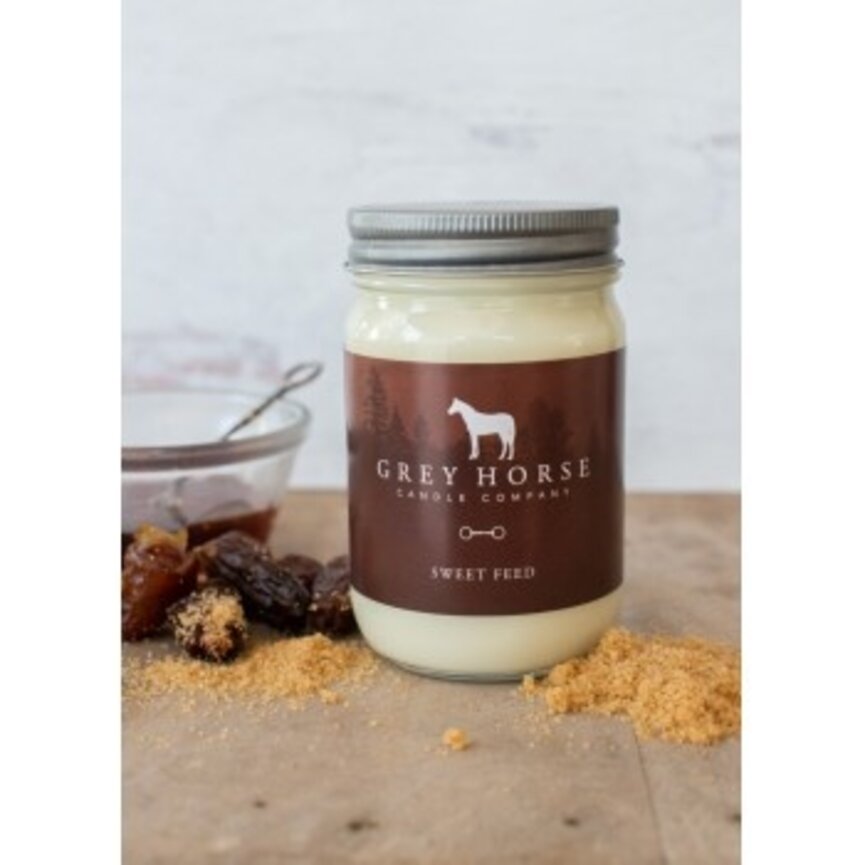 GREY HORSE CANDLE