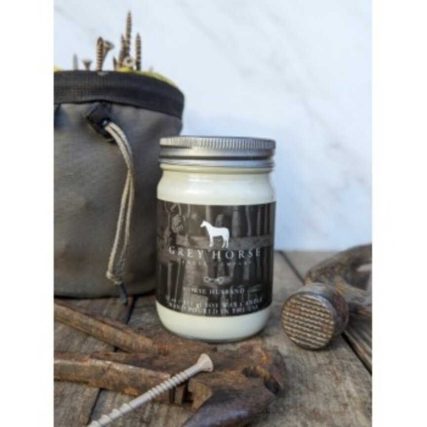 GREY HORSE CANDLE
