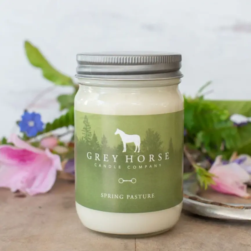 GREY HORSE CANDLE