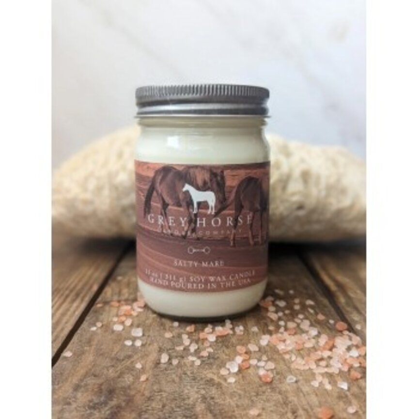 GREY HORSE CANDLE