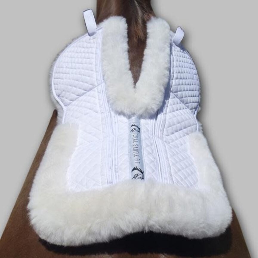 Six Point Saddle Pad – Sheepskin Half Pad w/ Wither Freedom™