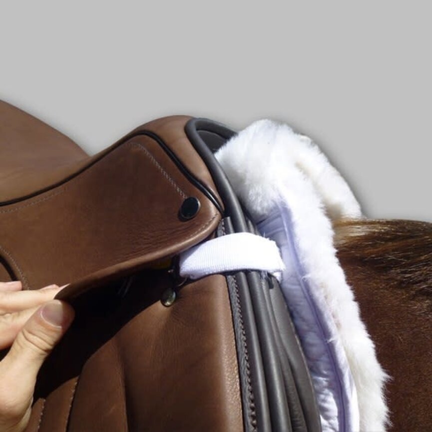 Six Point Saddle Pad – Sheepskin Half Pad w/ Wither Freedom™