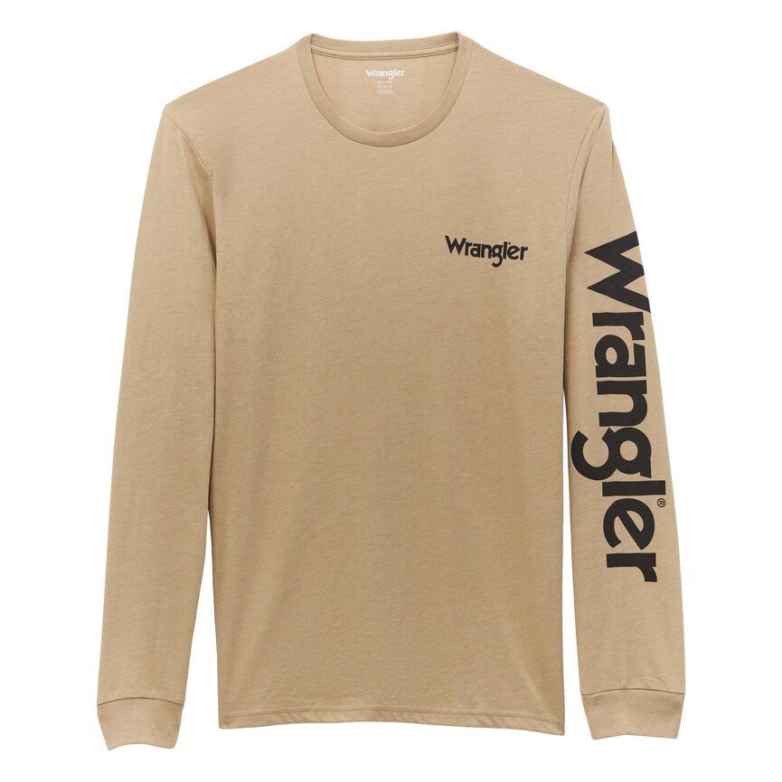 Men's Long Sleeve T-shirt - Regular Fit - Trench Coat Heather