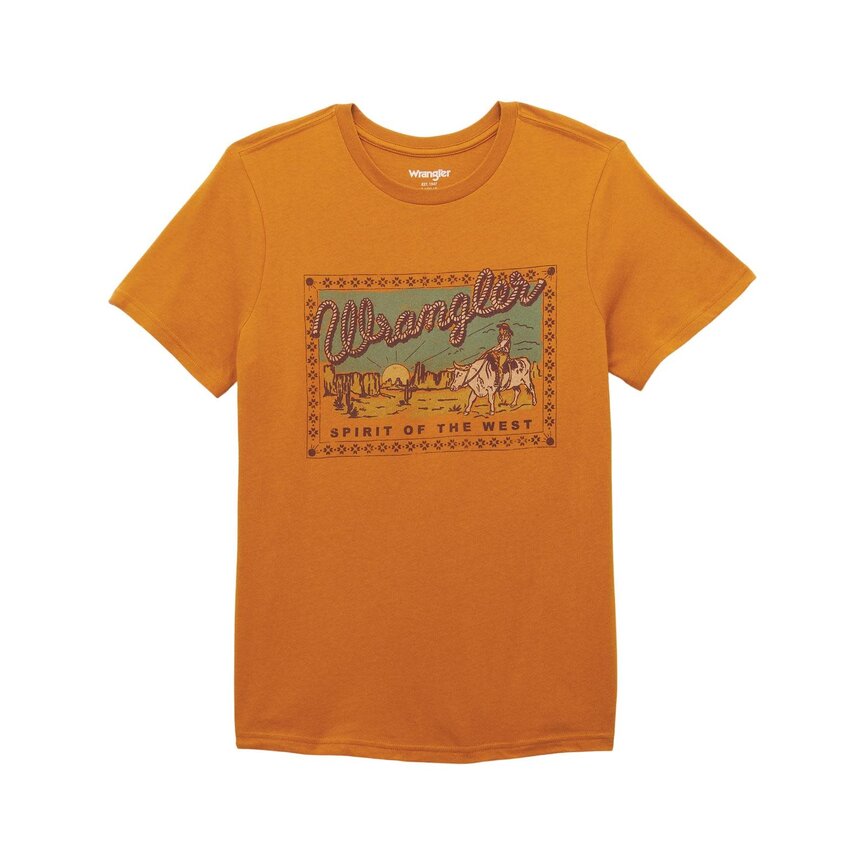 Women's Graphic Short Sleeve T-Shirt - Regular Fit - Sudan Brown