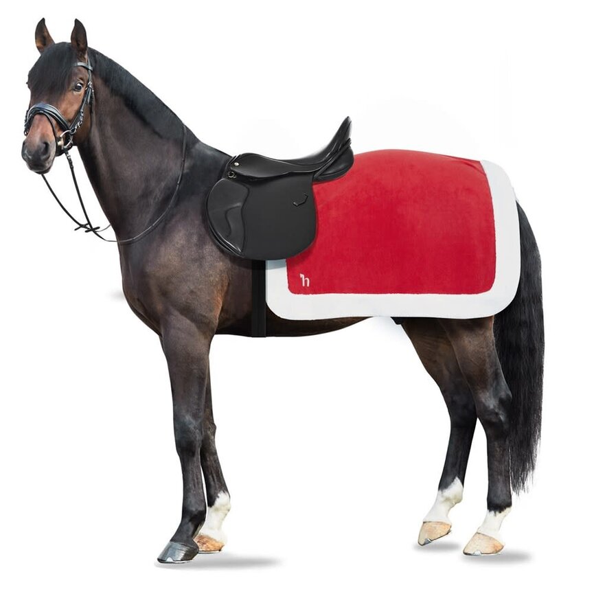 Santa Riding Blanket - Red