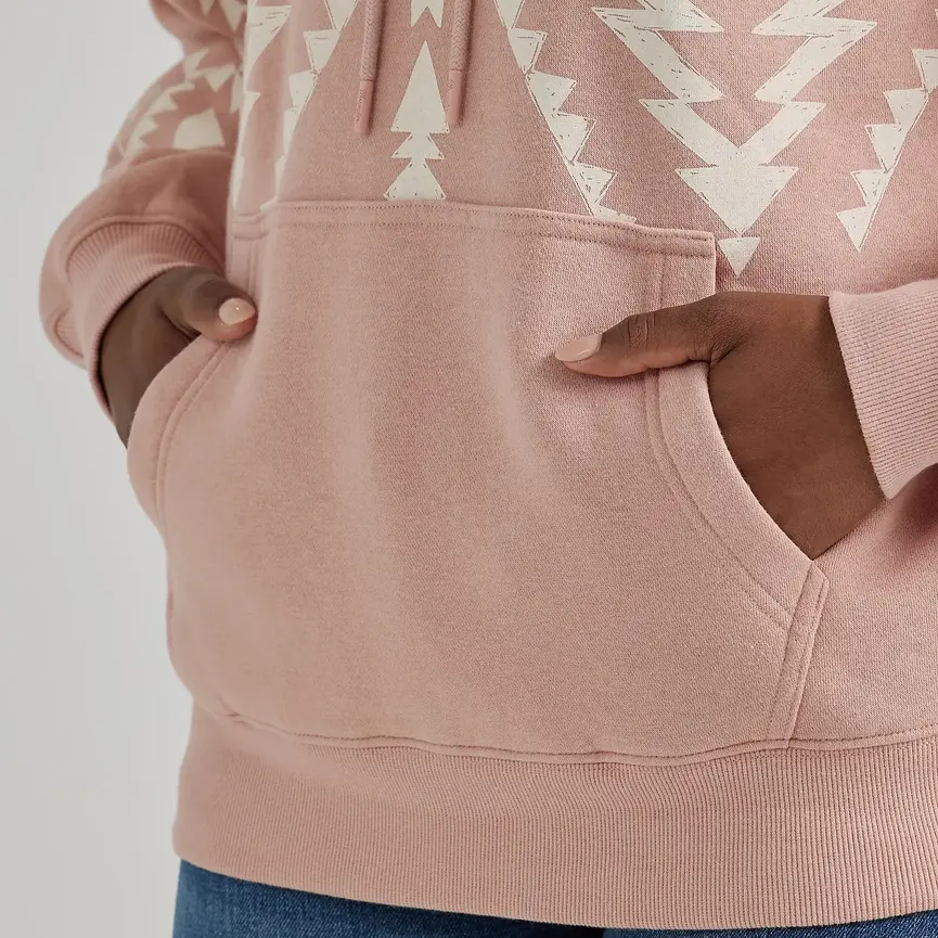 Southwest Kabel Hoodie in Pink Geo