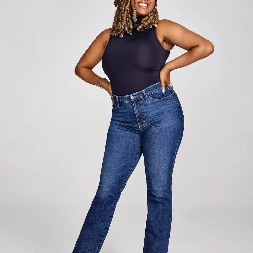 Bespoke High Rise Bootcut Jean in Lacey
