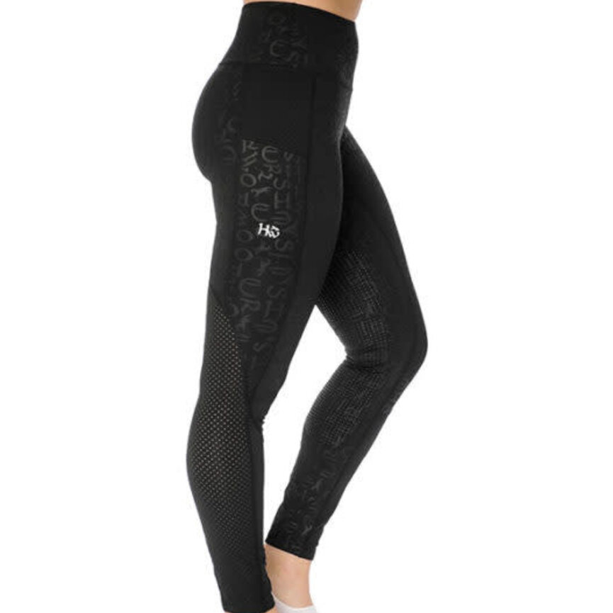 MONOGRAM RIDING TIGHTS - SILICON
