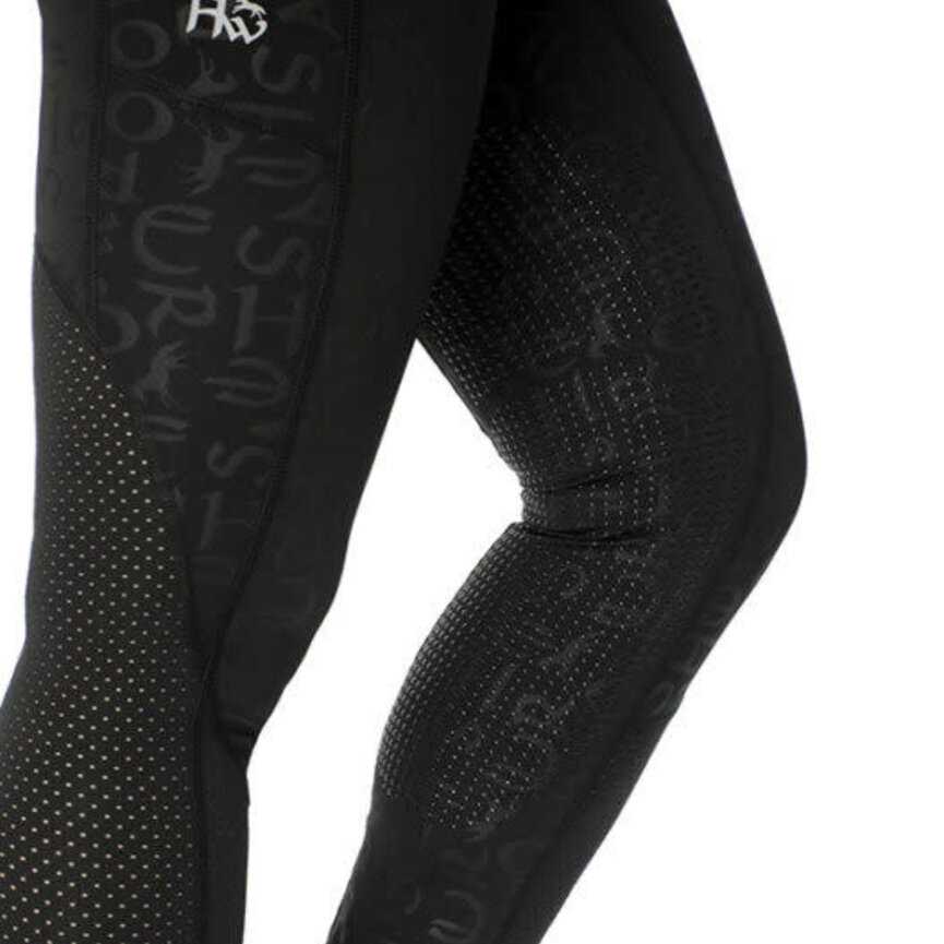 MONOGRAM RIDING TIGHTS - SILICON