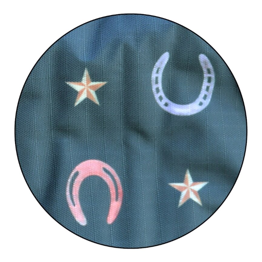 1200D HORSESHOES & STARS GROOMING TOTE