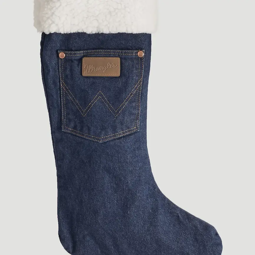 Sherpa Denim Christmas Stocking