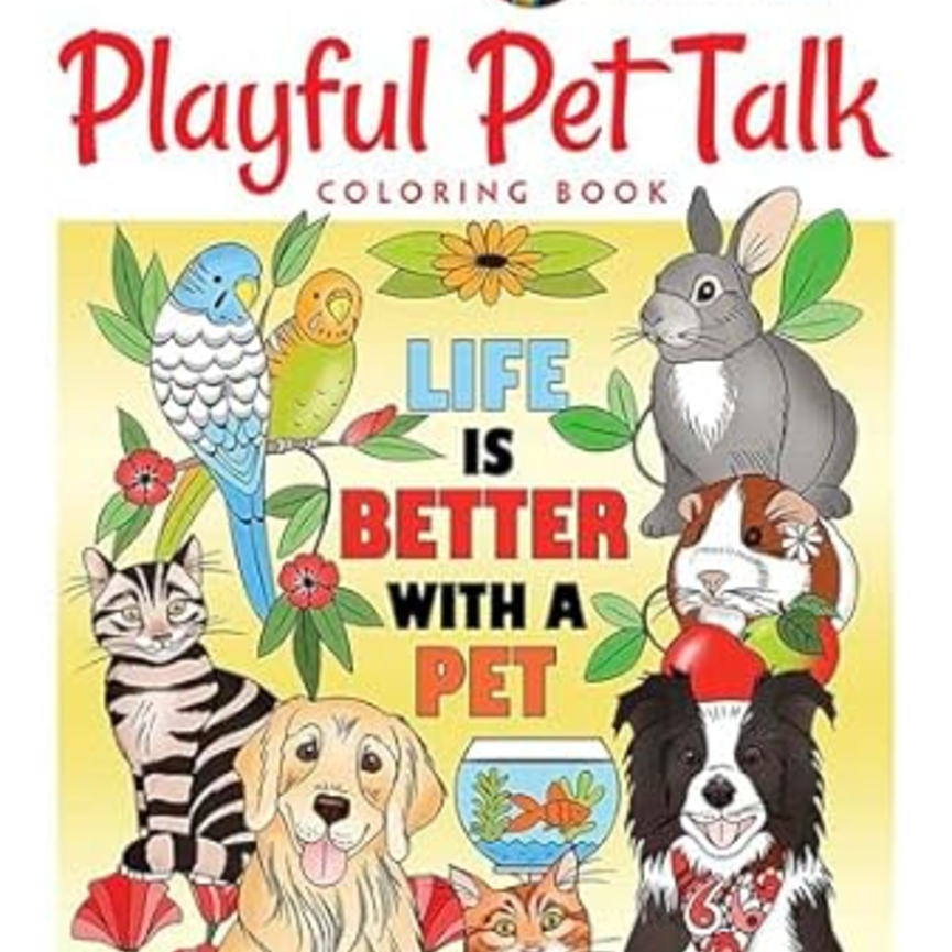 Playful Pet Talk Colouring Book