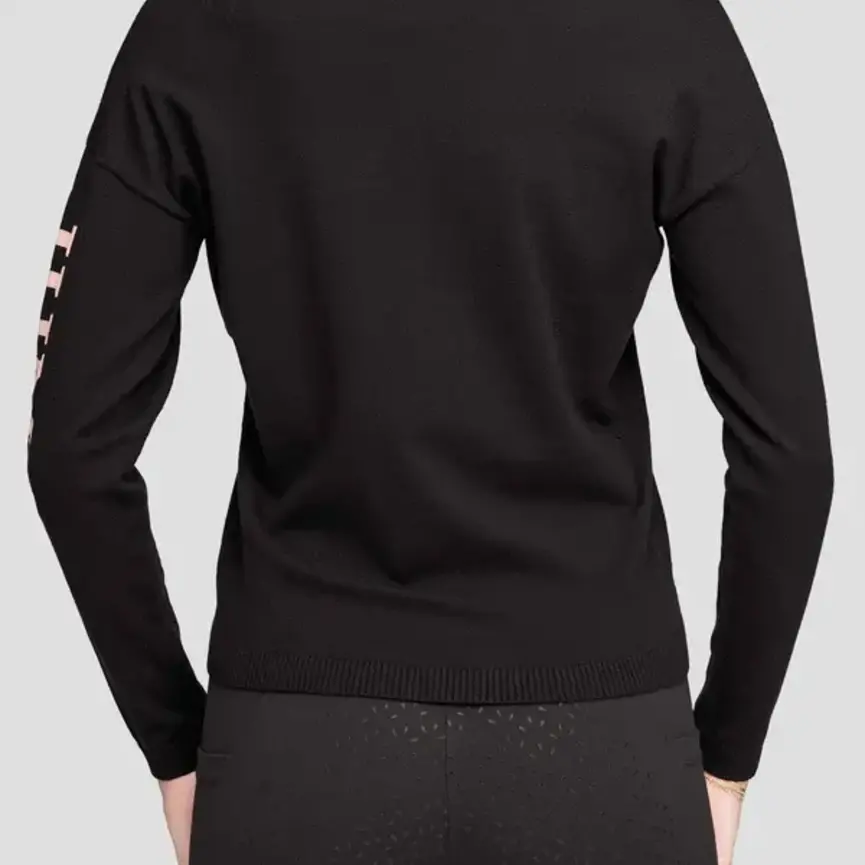 Black & Rose Crewneck "Jump" Sweater