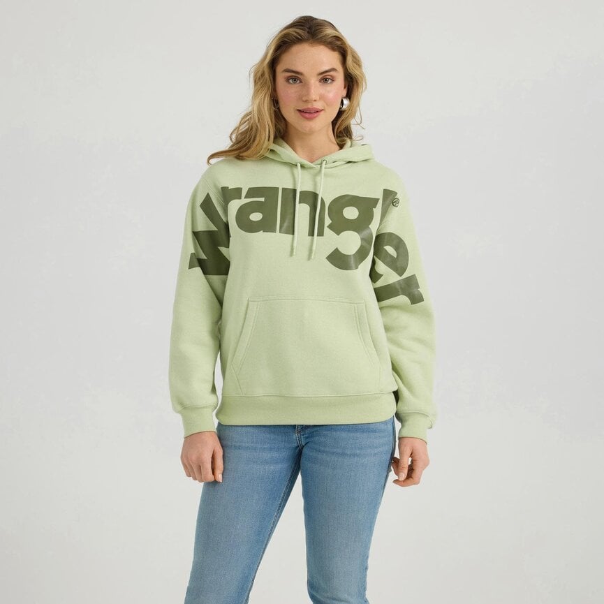 Retro Western Vintage Hoodie - Green