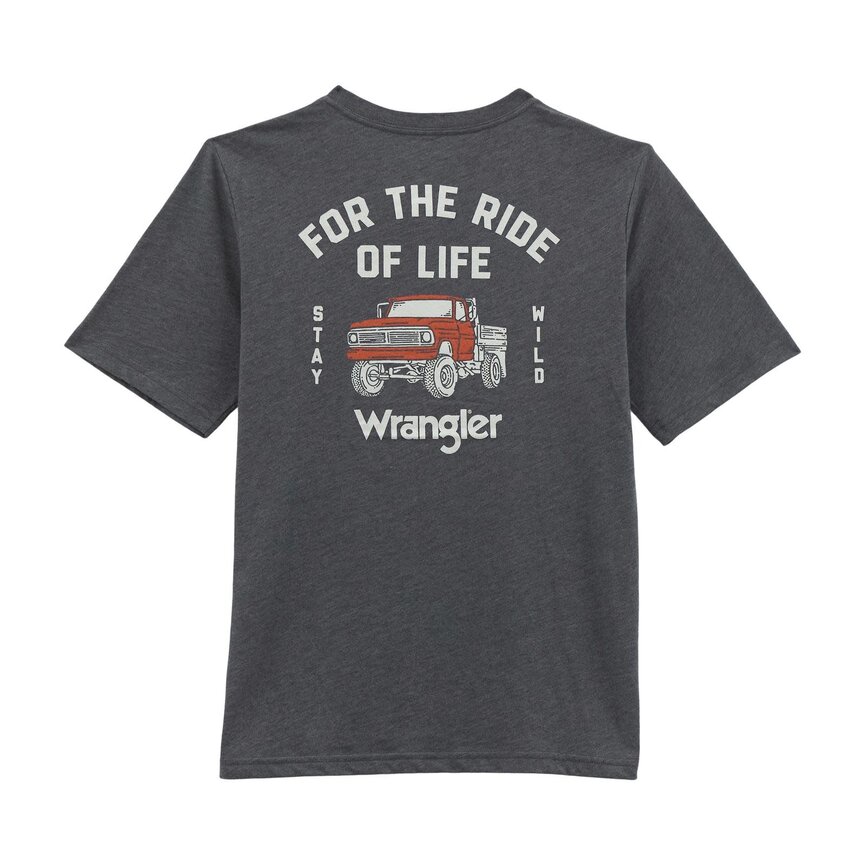 Boys Short Sleeve T-Shirt - Asphalt Heather