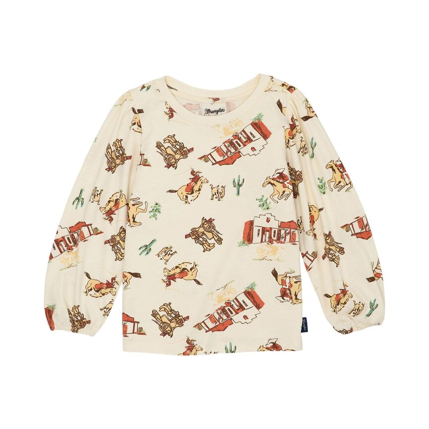 Kid's  Western Top - White