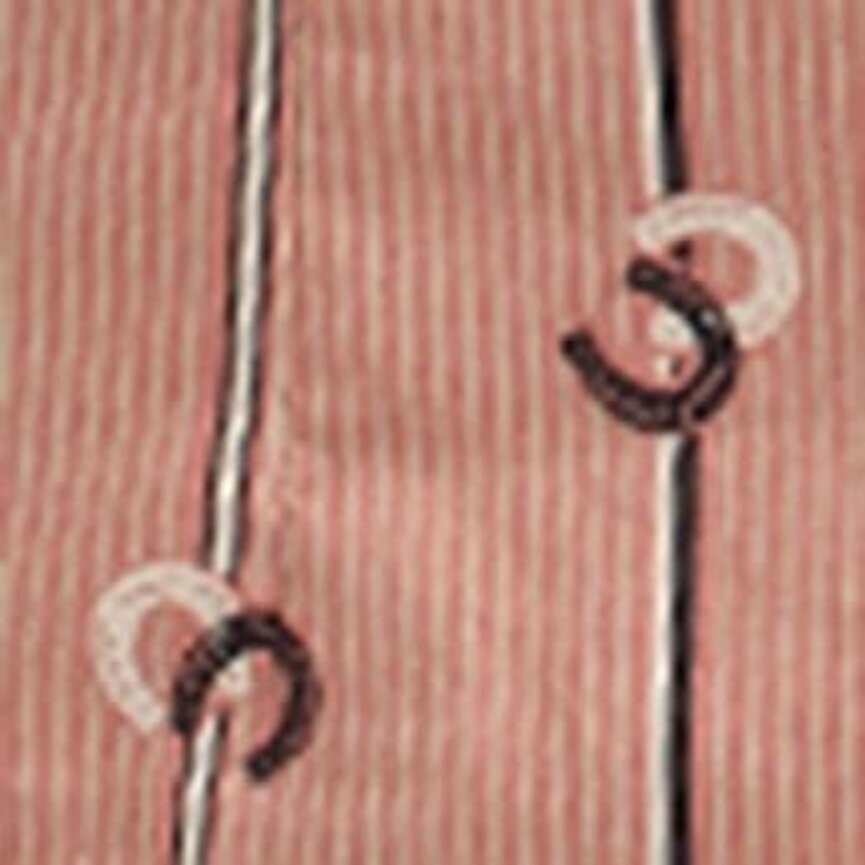 Retro Western Vintage Snap Top - Rose