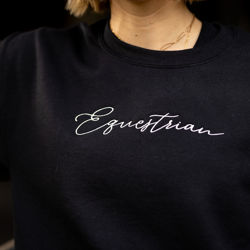 EQUESTRIAN EMBROIDERED PULLOVER