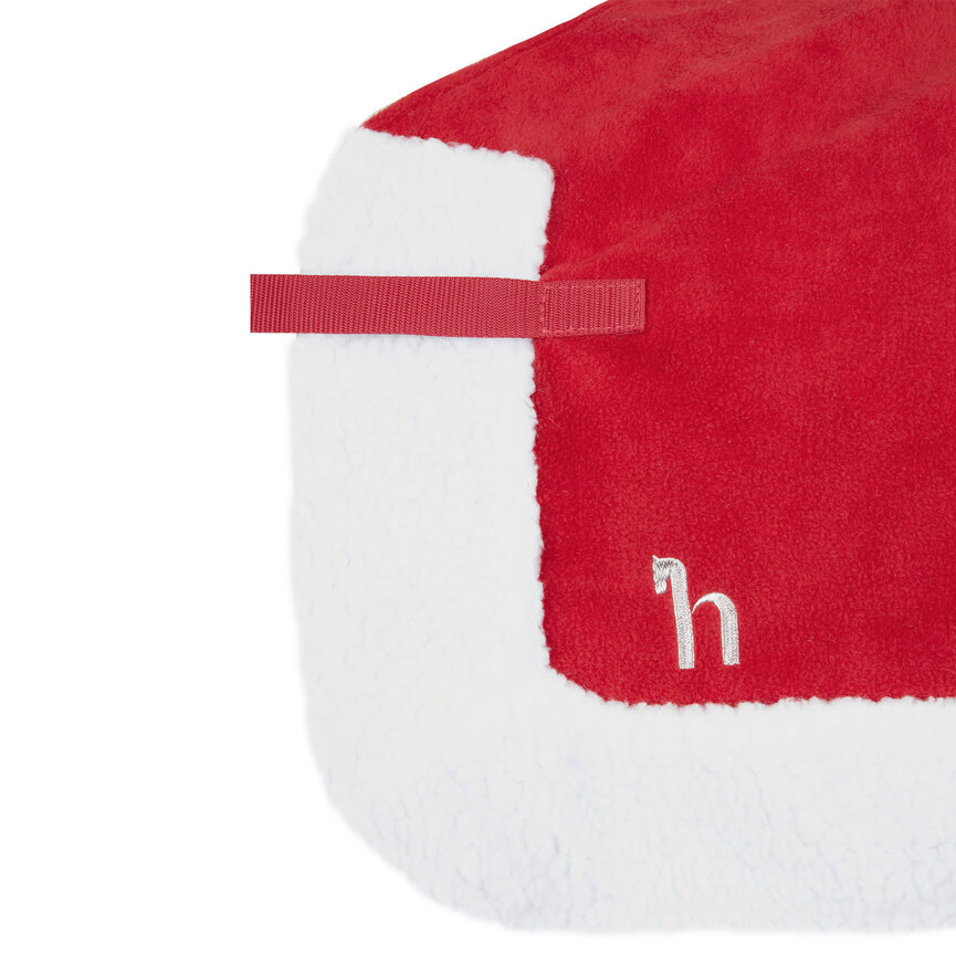 Santa Riding Blanket - Red