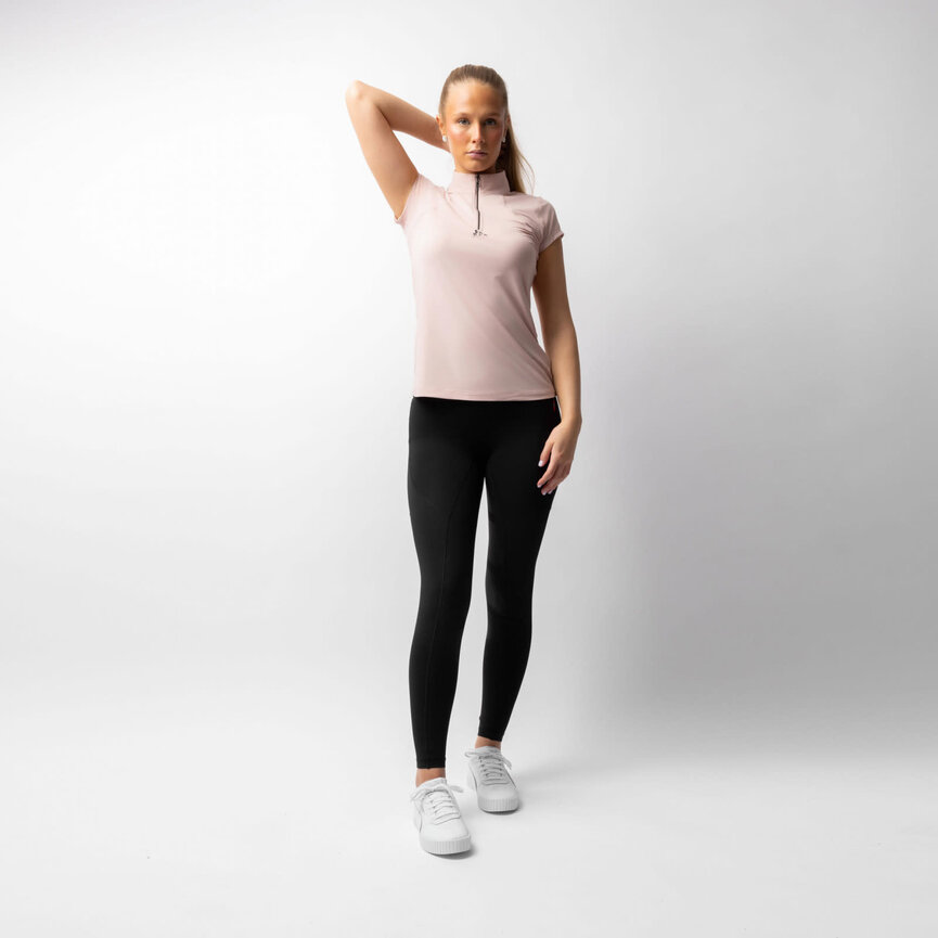 Joelle Womens Short Sleeve Training Shirt - Sepia Rose