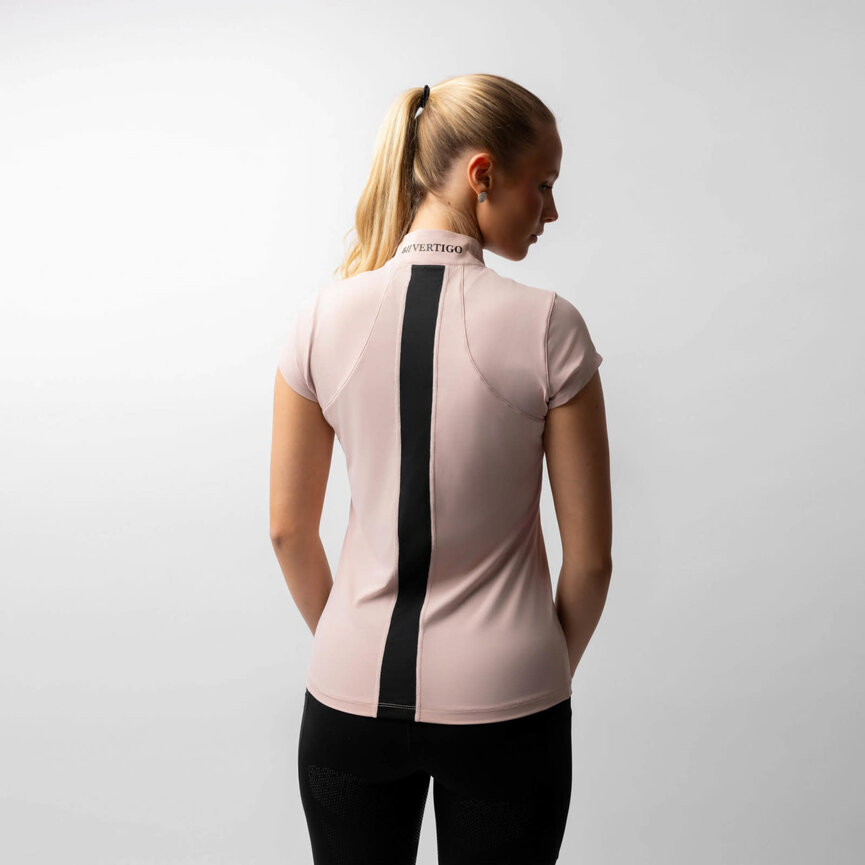 Joelle Womens Short Sleeve Training Shirt - Sepia Rose