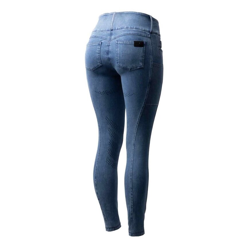 Carolyn Womens Denim Full Seat Breeches - Light Denim