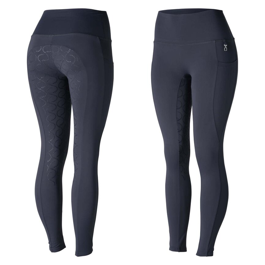 Gillian Womens Silicone Full Seat Tights - Dark Navy