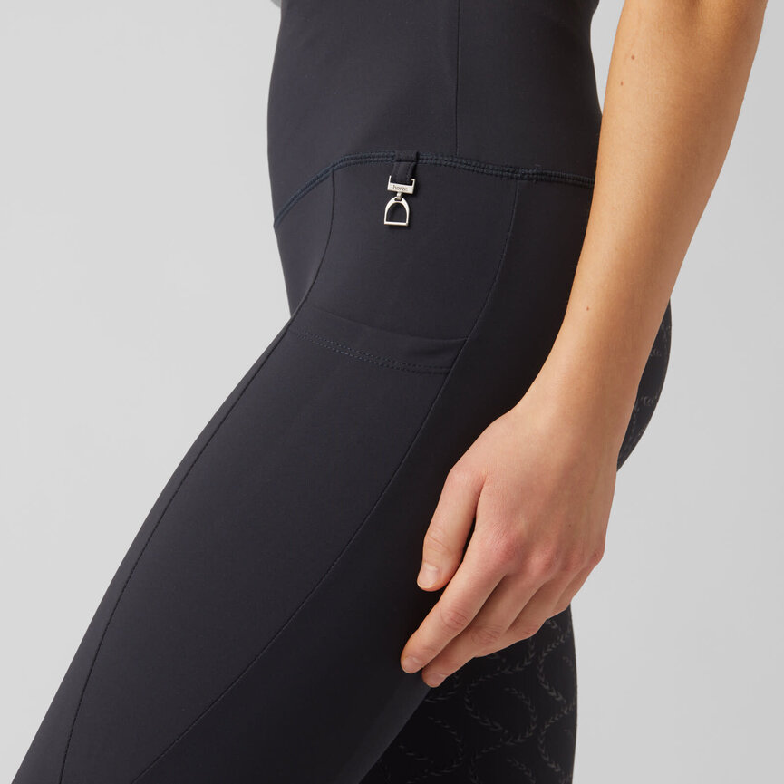 Gillian Womens Silicone Full Seat Tights - Dark Navy