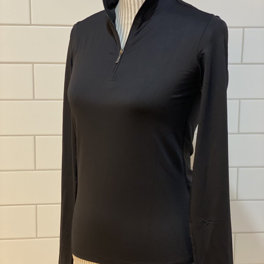 Kari Womens NordicAir Long Sleeve Sun Shirt - Black