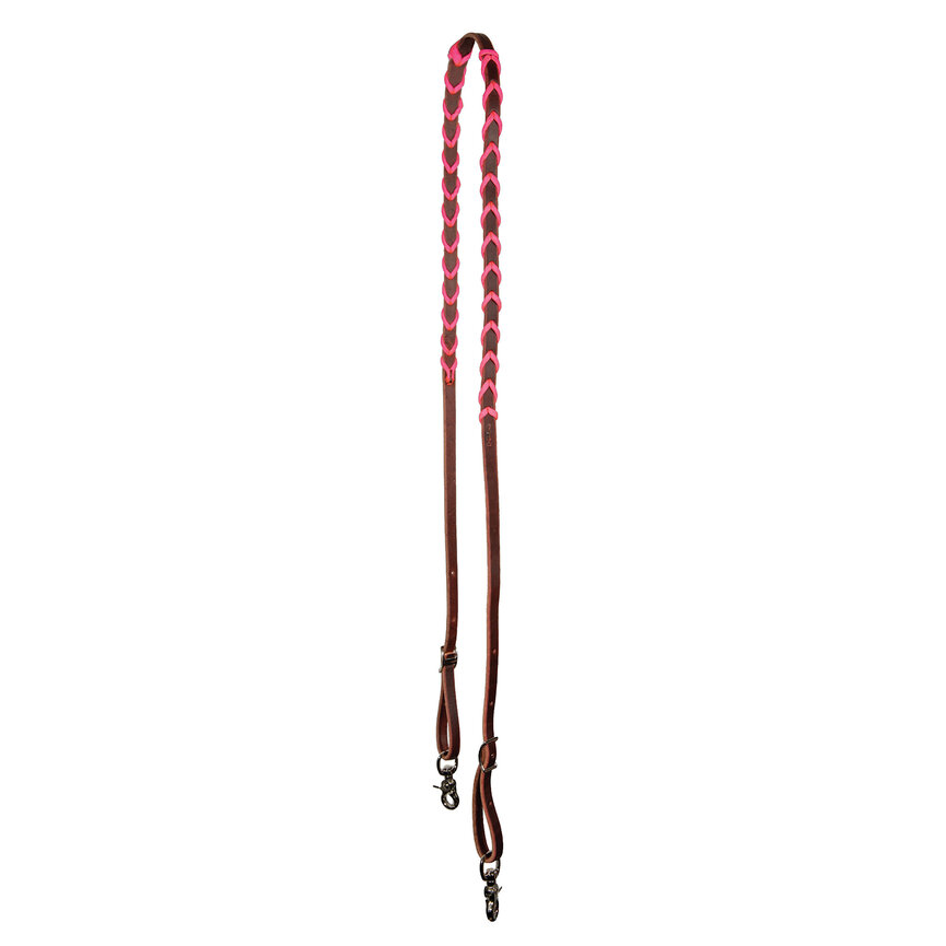 Pony 1/2 Burgundy Rein 2 Snap Pink Lace