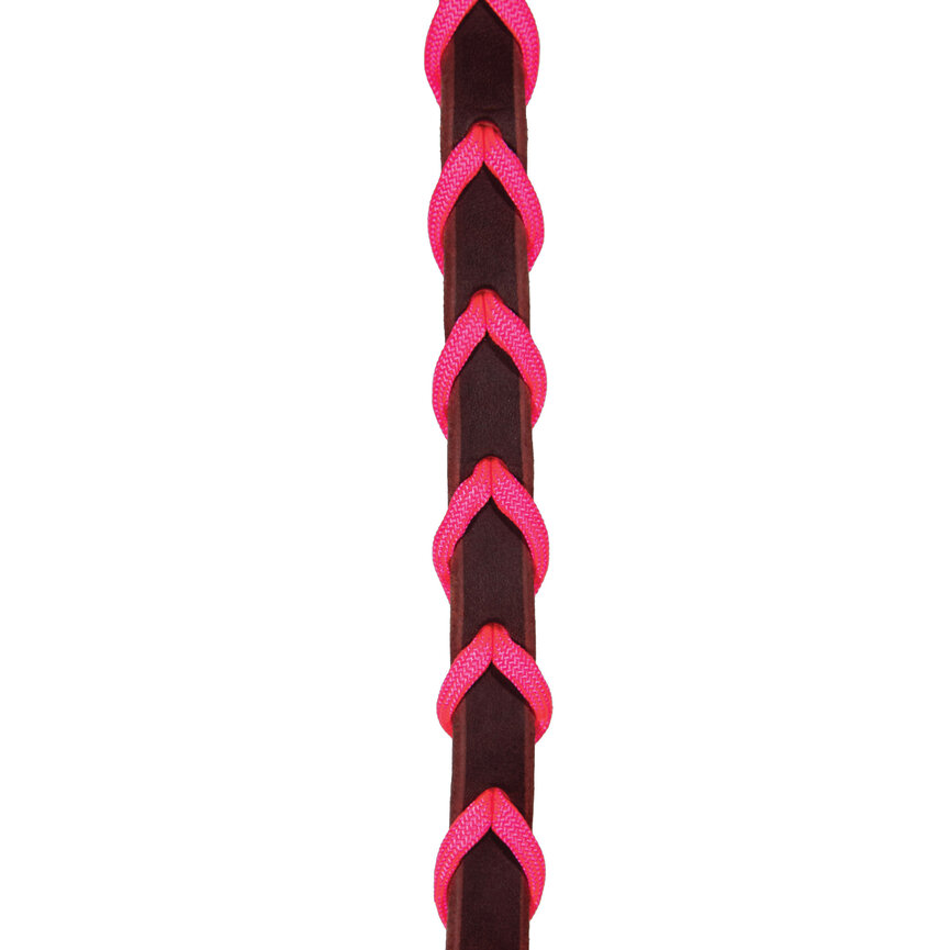 Pony 1/2 Burgundy Rein 2 Snap Pink Lace