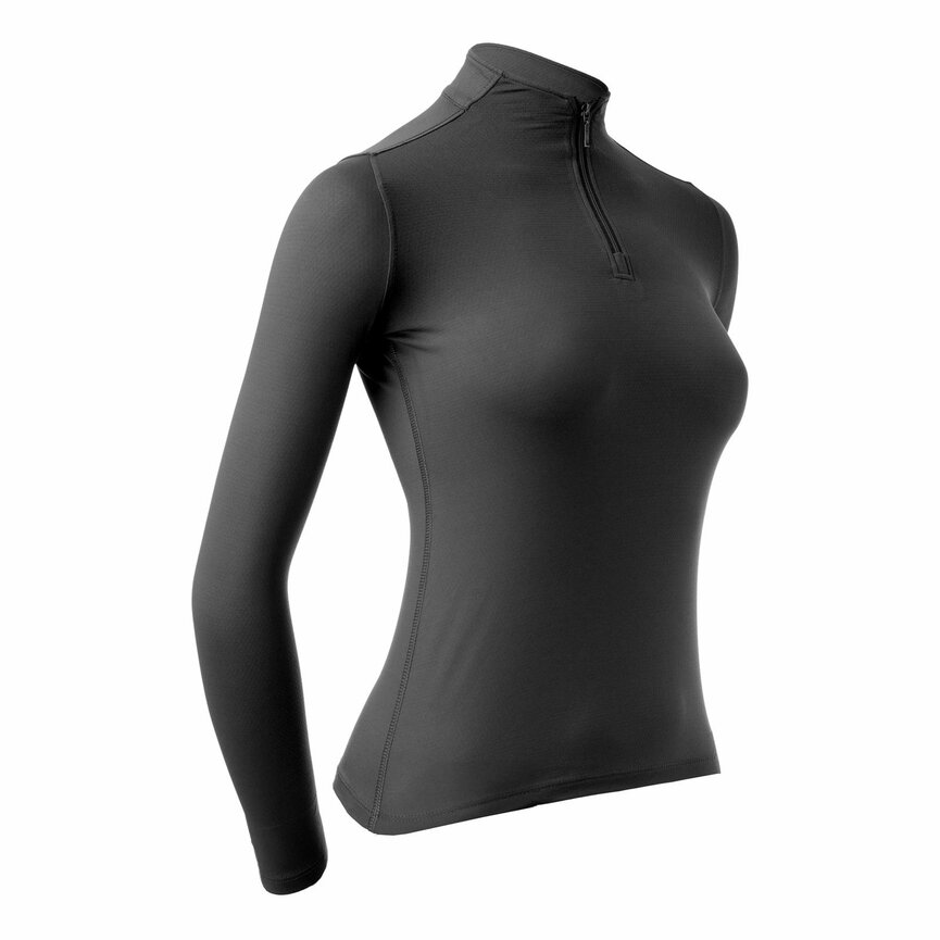 Kari Womens NordicAir Long Sleeve Sun Shirt - Black