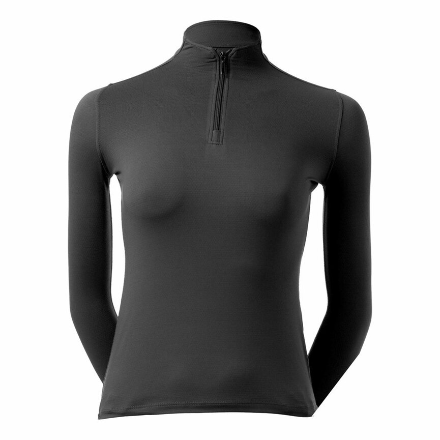 Kari Womens NordicAir Long Sleeve Sun Shirt - Black