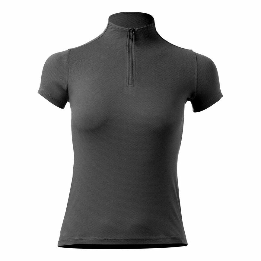 Kari Womens NordicAir Short Sleeve Sun Shirt - Black