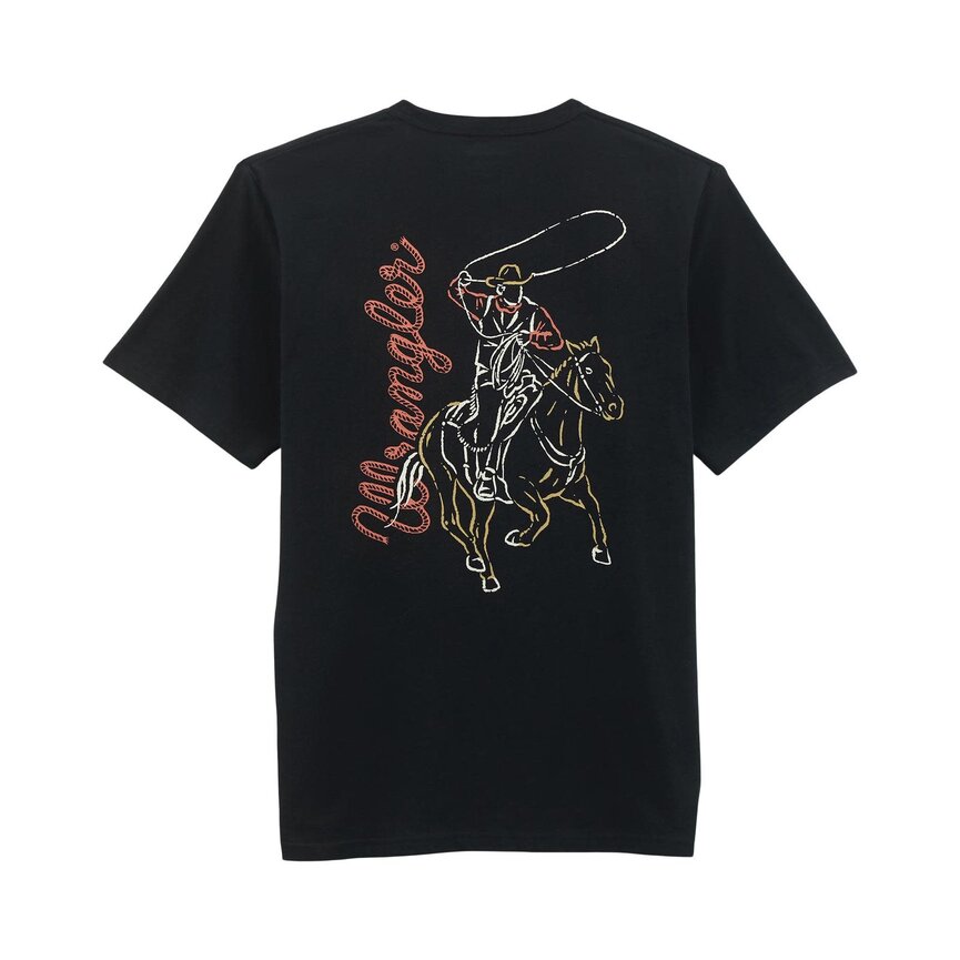 Graphic Short Sleeve T-shirt - Regular Fit - Jet Black