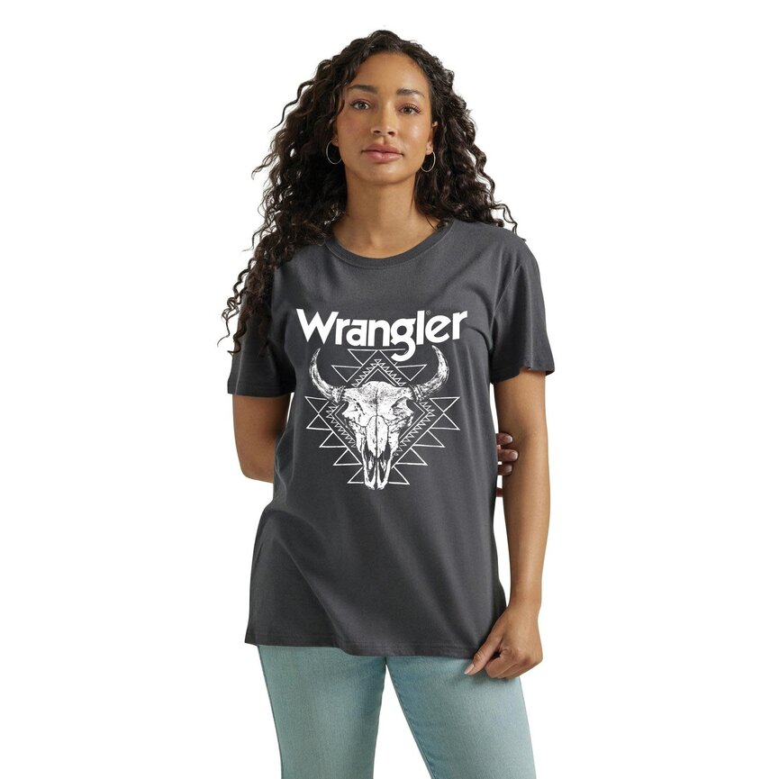 Retro Short Sleeve T-Shirt - Regular Fit - Charcoal