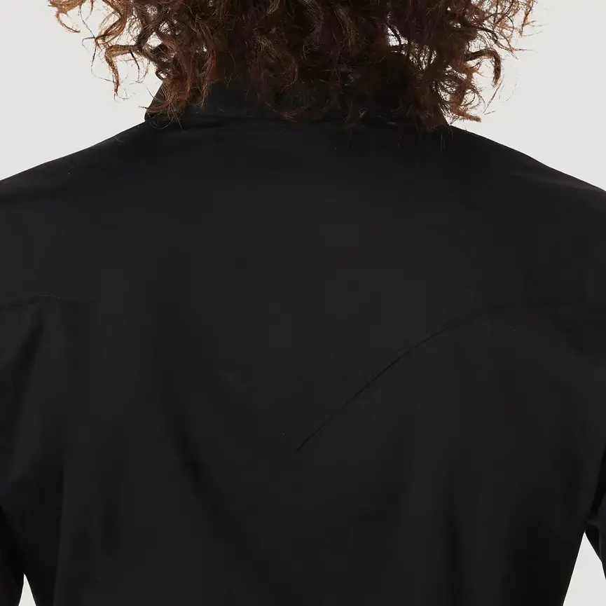 LONG SLEEVE ONE POINT FRONT AND BACK YOKES SOLID TOP