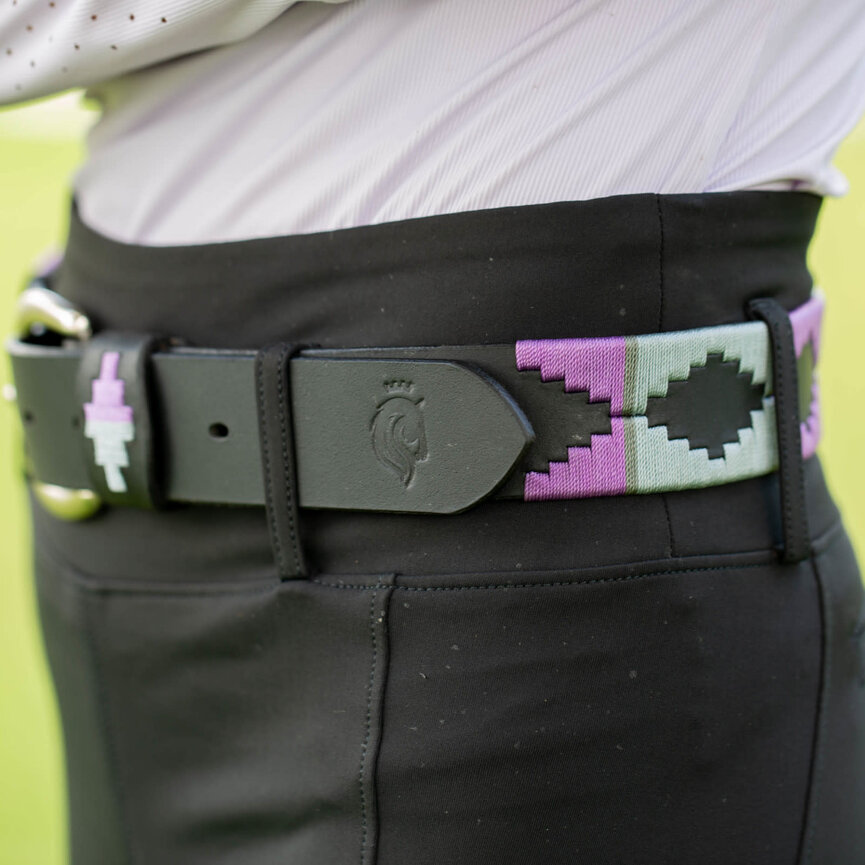 Siri Polo Belt - Black/Orchid Mist