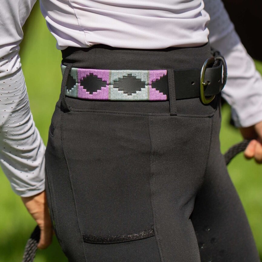 Siri Polo Belt - Black/Orchid Mist
