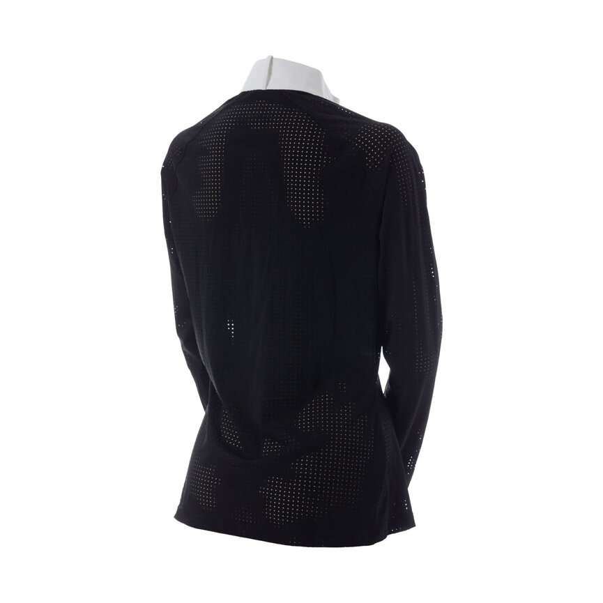 Sara Womens Perforated Long Sleeved Show Shirt