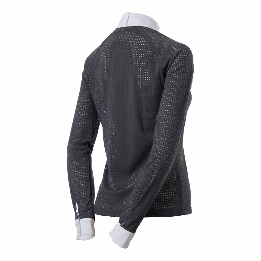 Sara Womens Perforated Long Sleeved Show Shirt
