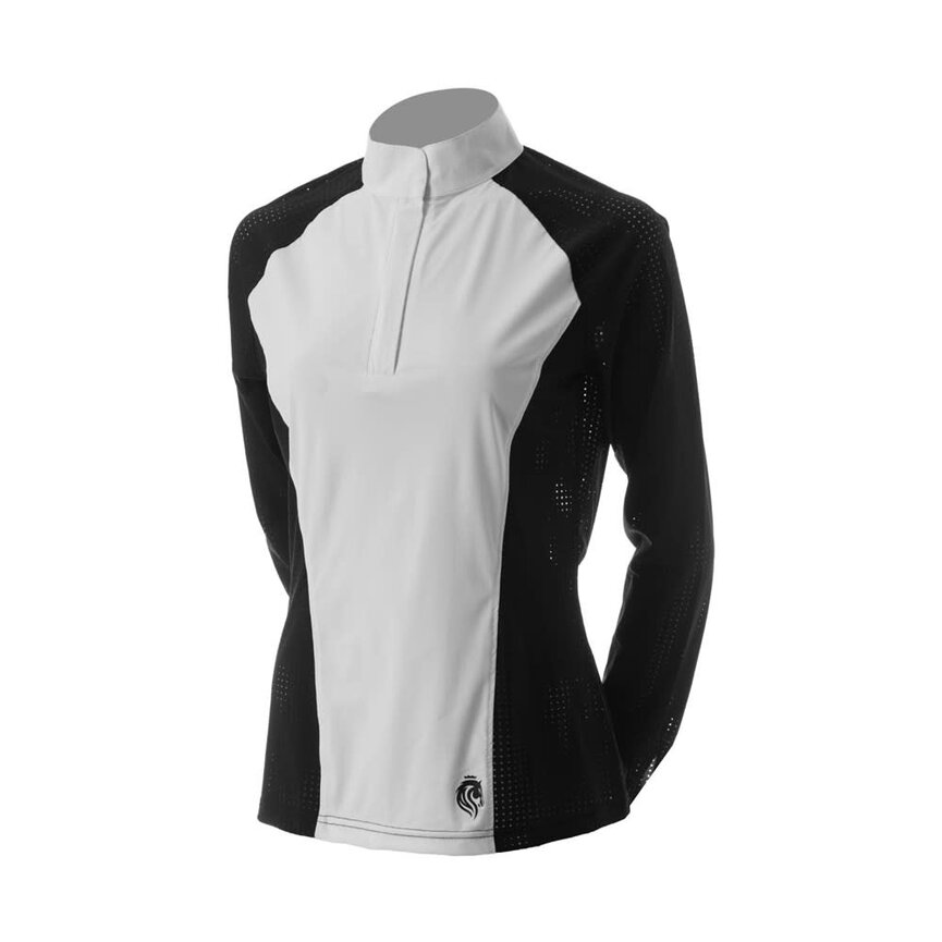 Sara Womens Perforated Long Sleeved Show Shirt