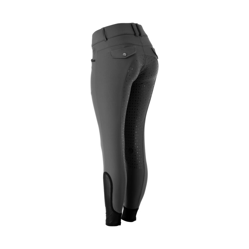 Madeleine Womens Full Seat Breeches - Carbon Grey/Black